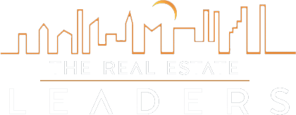 The Real Estate Leaders logo - colour-white